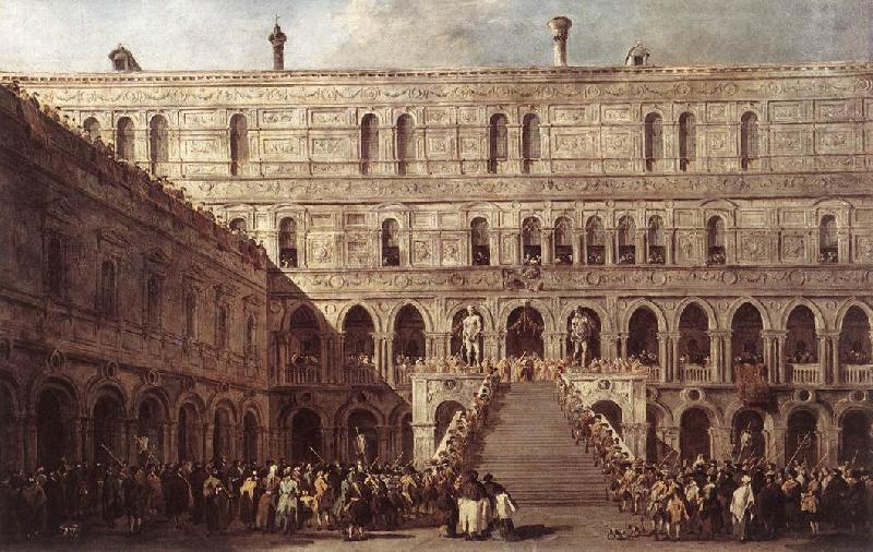 GUARDI, Francesco The Coronation of the Doge dfg